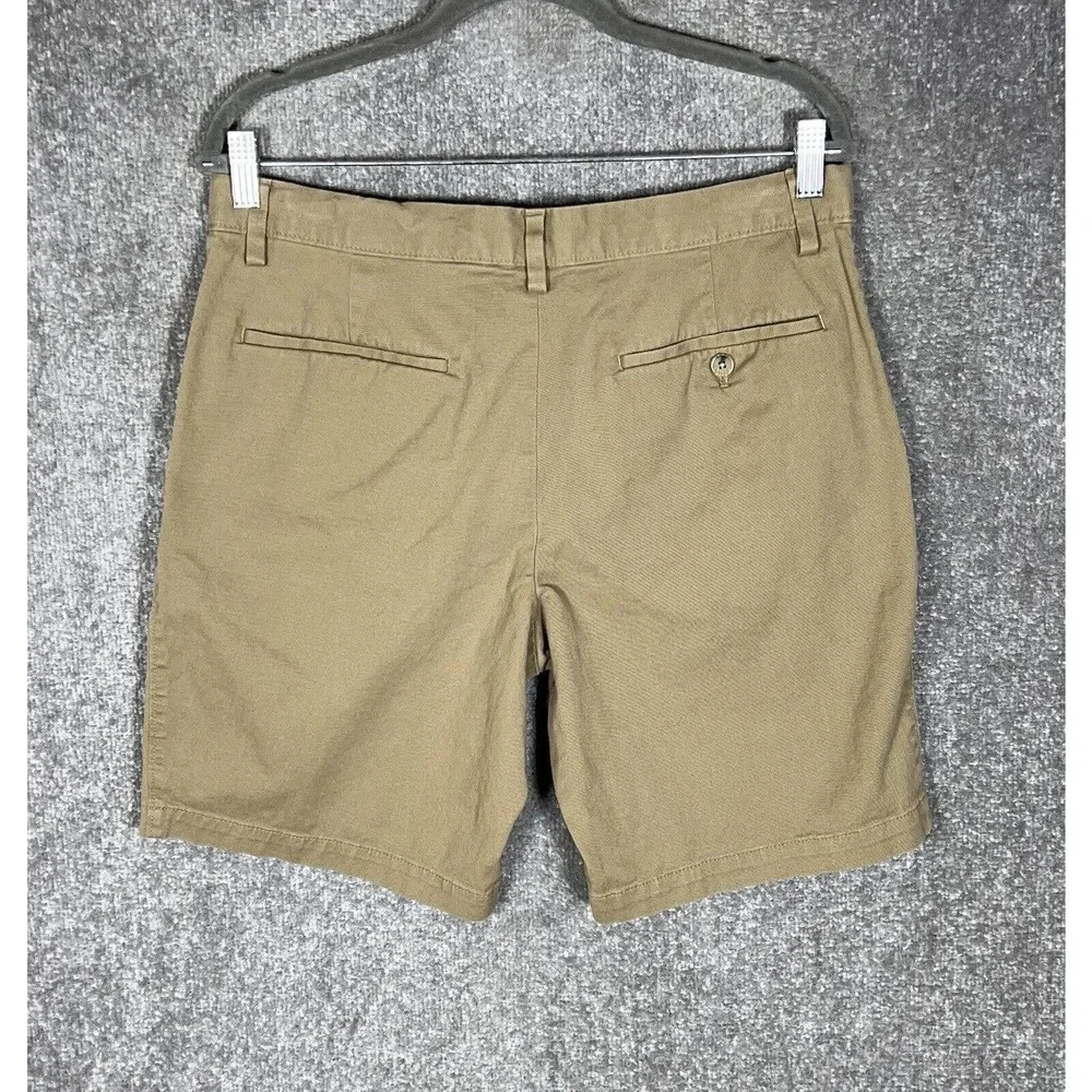 Banana Republic Aiden Chino‎ Shorts Mens Size 33 Stretch Acorn Brown Pockets